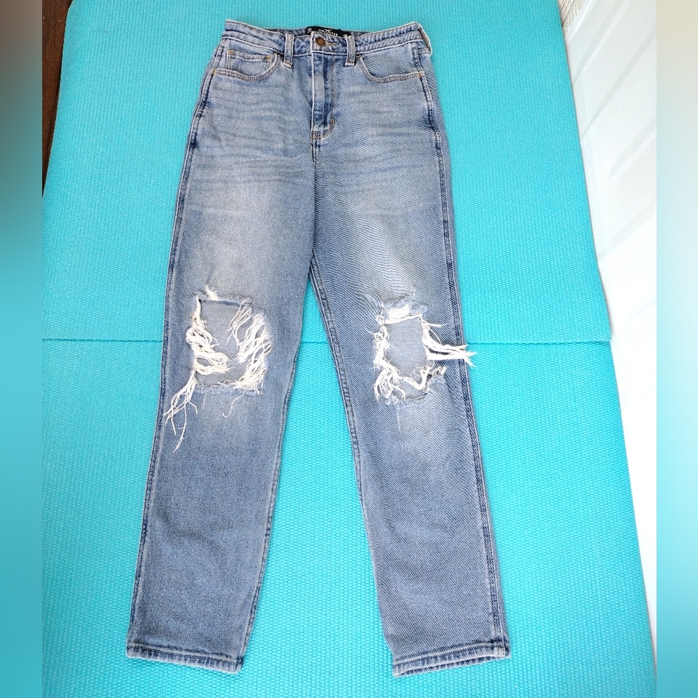 Hollister Womens Ultra High Rise Mom Jeans Vintage Stretch 3 R